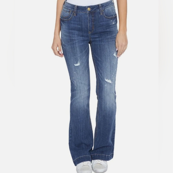 Seven7 Limited Edition Grace High Rise Flare Bootcut Jeans Size 6 - Picture 1 of 16